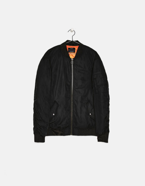 Men's Black Bomber Jacket