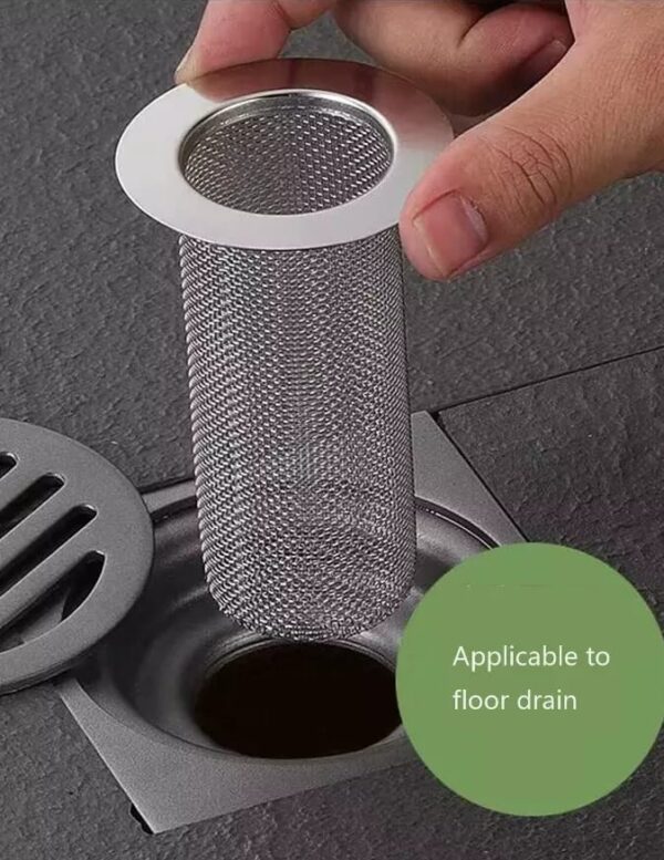 Stainless Steel Drain Cover - Hair Catcher & Stopper for Sink & Shower NEW